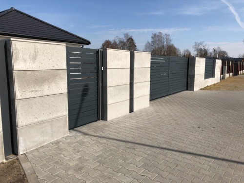 Bloczek betonowy architektoniczny  80x40x25 cm - Ogrodzenia betonowe z bloczków Slabb - Zdjęcie nr 3