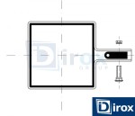 Obejma  do panela 80x80 mm końcowa Ral  x 3 szt