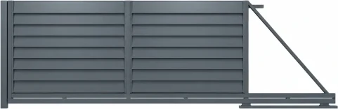 Brama przesuwna Budmat Perfetto Forte 150 — antracyt RAL 7016