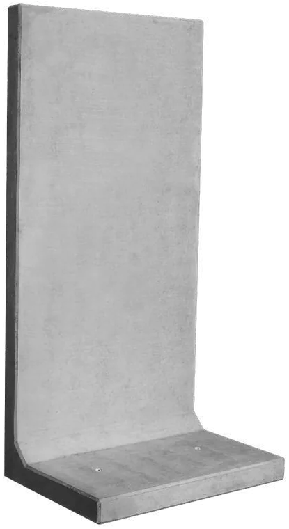 Mur L gładki 180 cm — ilustracja poglądowa