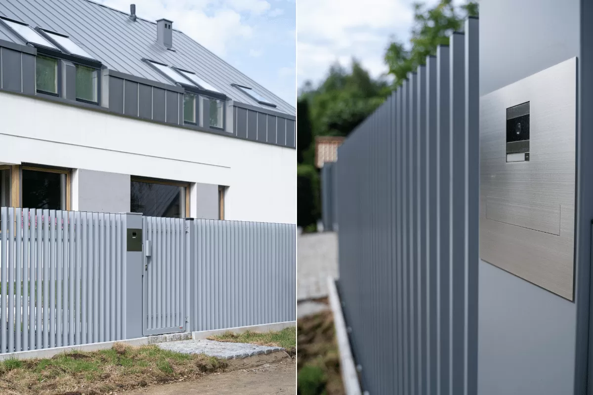 Palisadowe ogrodzenie Verticale – efekt grzebieniowy