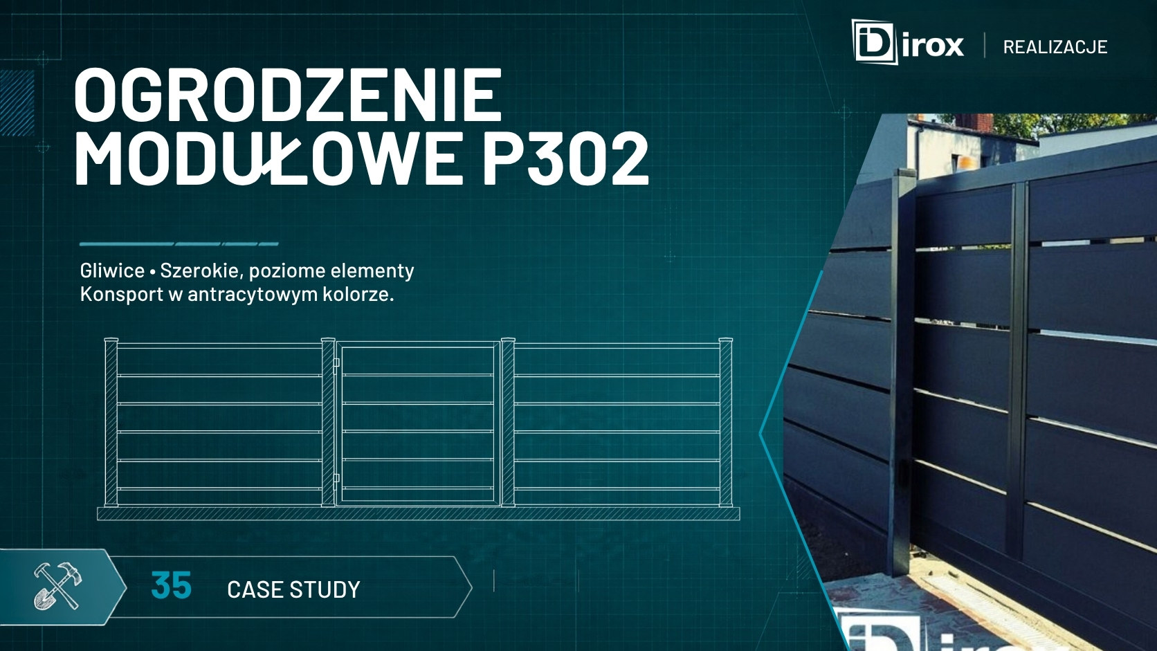 Ogrodzenie modułowe P302 Konsport w Gliwicach