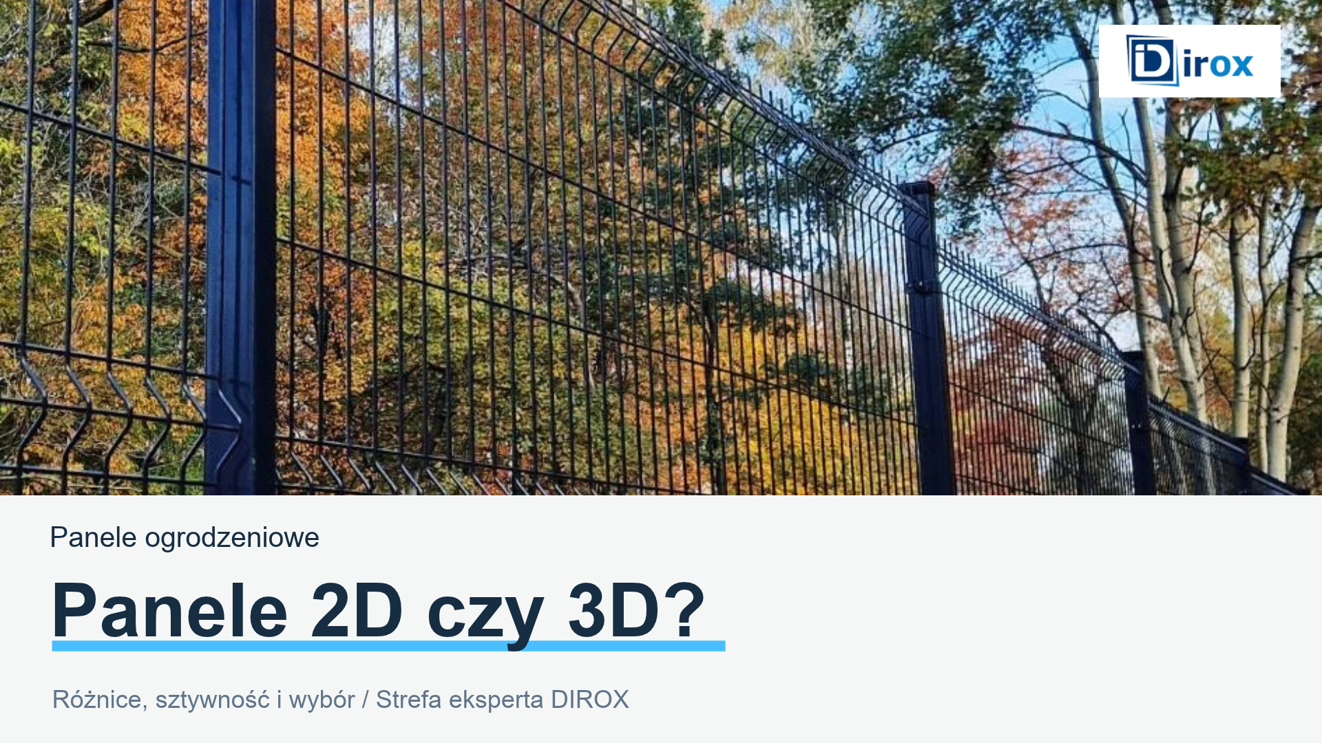 Panele 2D czy 3D? Porównanie konstrukcji i dobór ogrodzenia — realizacja paneli 3D DIROX w Gliwicach.