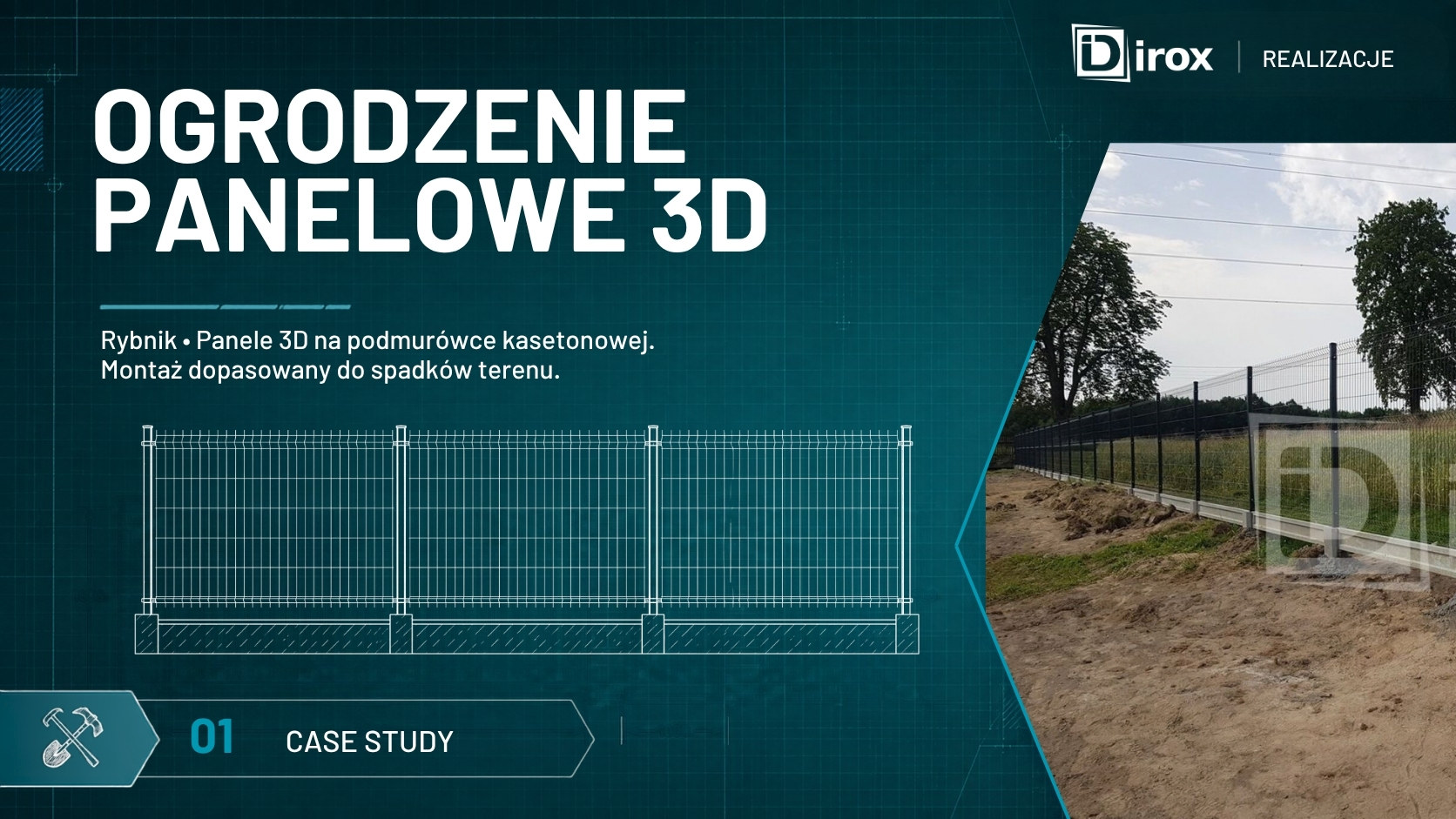 Ogrodzenie panelowe 3D w Rybniku – montaż naszej firmy.