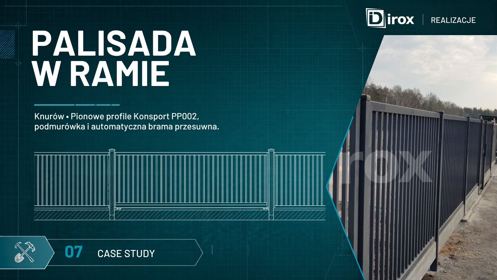 Ogrodzenie rezydencyjne panelowe w Knurowie - przykładowa realizacja naszej firmy.