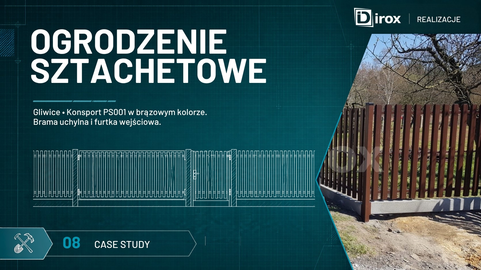 Ogrodzenie rezydencyjne panelowe w Gliwicach - przykładowa realizacja naszej firmy