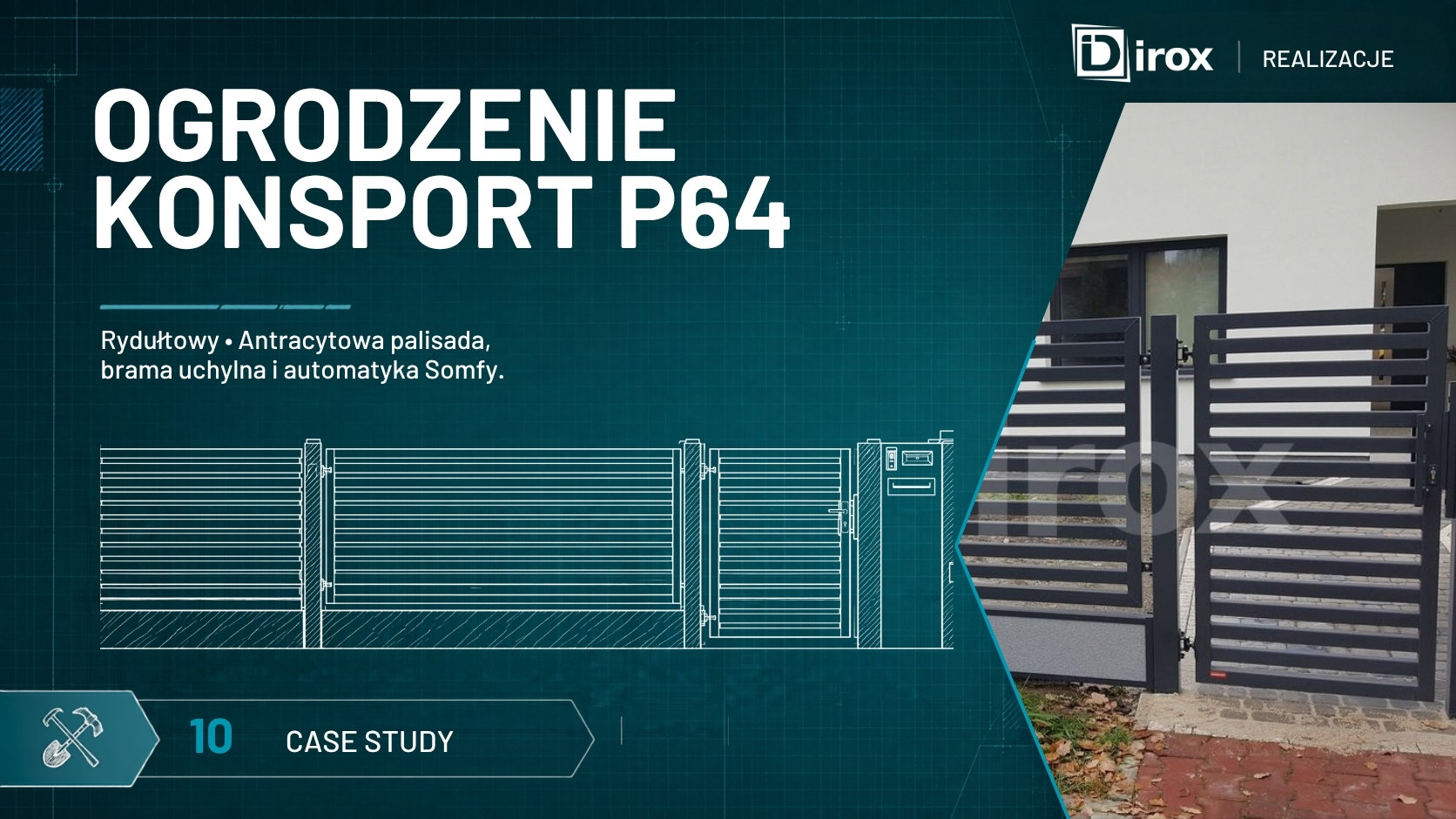 Ogrodzenie rezydencyjne panelowe w Rydułtowy - przykładowa realizacja naszej firmy