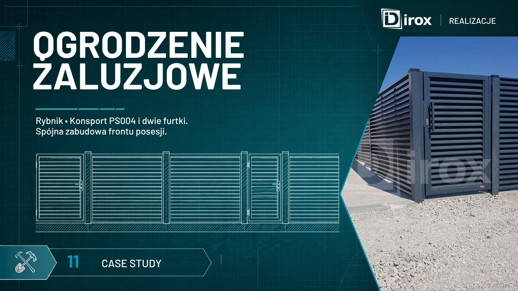 Ogrodzenie rezydencyjne w Rybniku - przykładowa realizacja ogrodzenia naszej firmy.